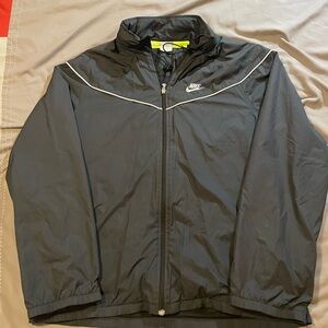 Vintage Nike Men's Black Rain Jacket